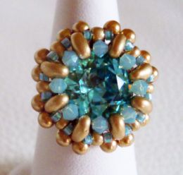 Bague en kit Mambo turquoise