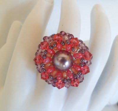 Bague en kit Somerset Corail/Mauve