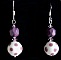 Boucles d'oreilles Pois Lilas