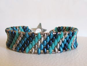 Bracelet Amitié bleu turquoise en kit