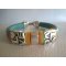 Bracciale in pelle Regaliz Turchese Amore 