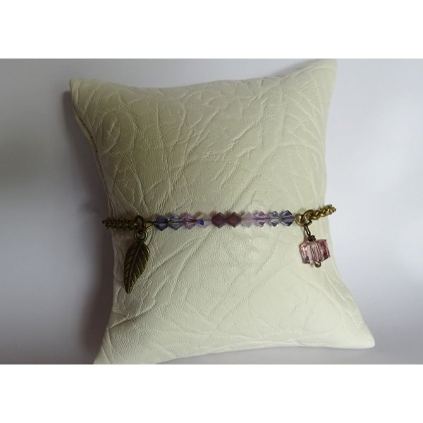 Bracciale a catena sottile in bronzo Violet