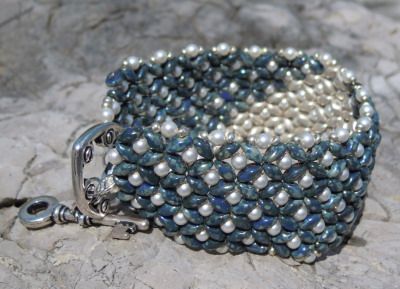 Notice Bracelet Duo Saphir Argent