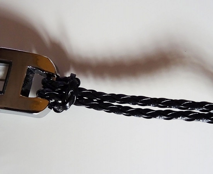 Bracelet montre tress&eacute; ciel