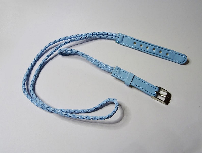 Bracelet montre tress&eacute; ciel