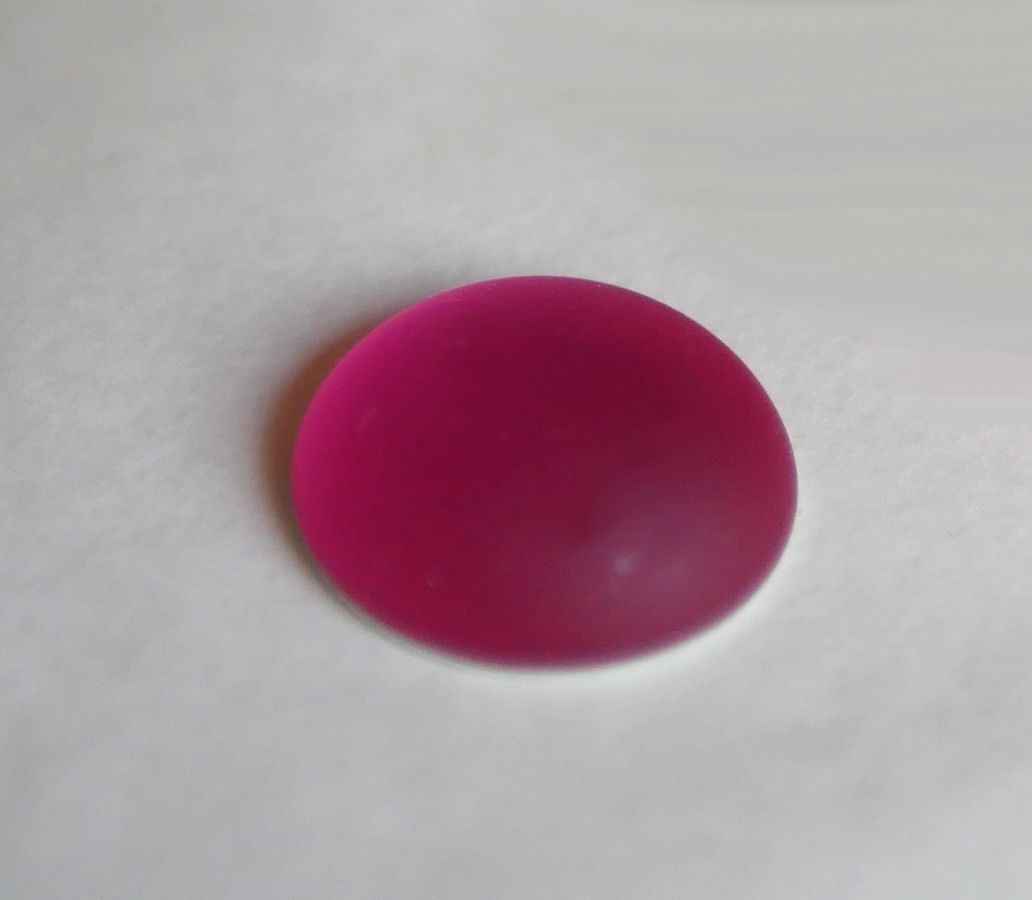 Cabochon Luna Rosa fucsia tenue diametro 18 mm