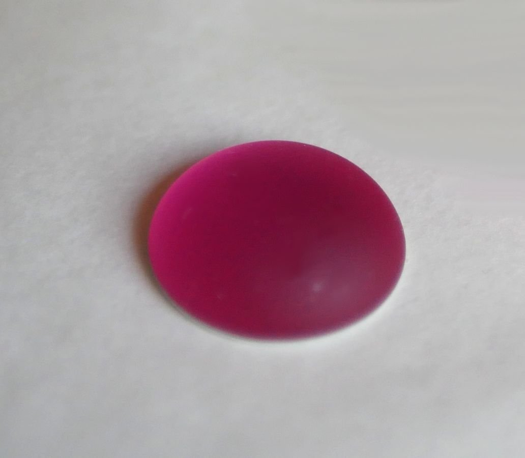 Cabochon Luna Rosa fucsia tenue diametro 18 mm