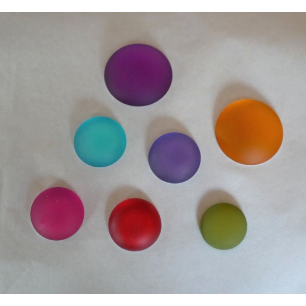 Cabochon Luna Tanzanite viola morbida diametro 18 mm