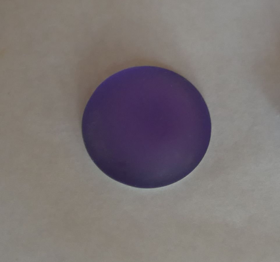 Cabochon Luna Tanzanite viola morbida diametro 18 mm