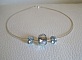 Collier argent perle Becharmed et perl&eacute;es bleues