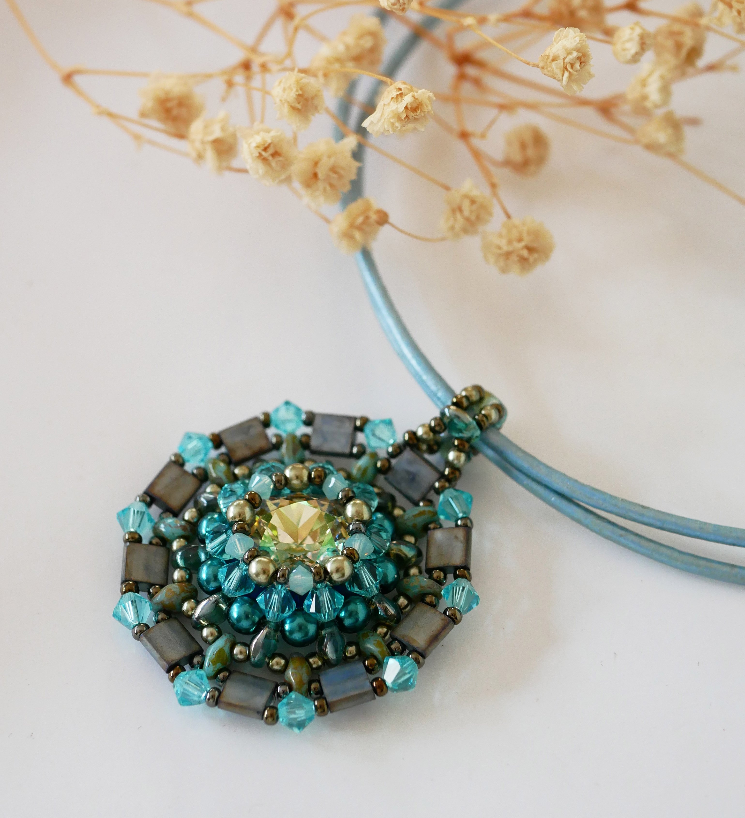 Collana Twina Turchese verde