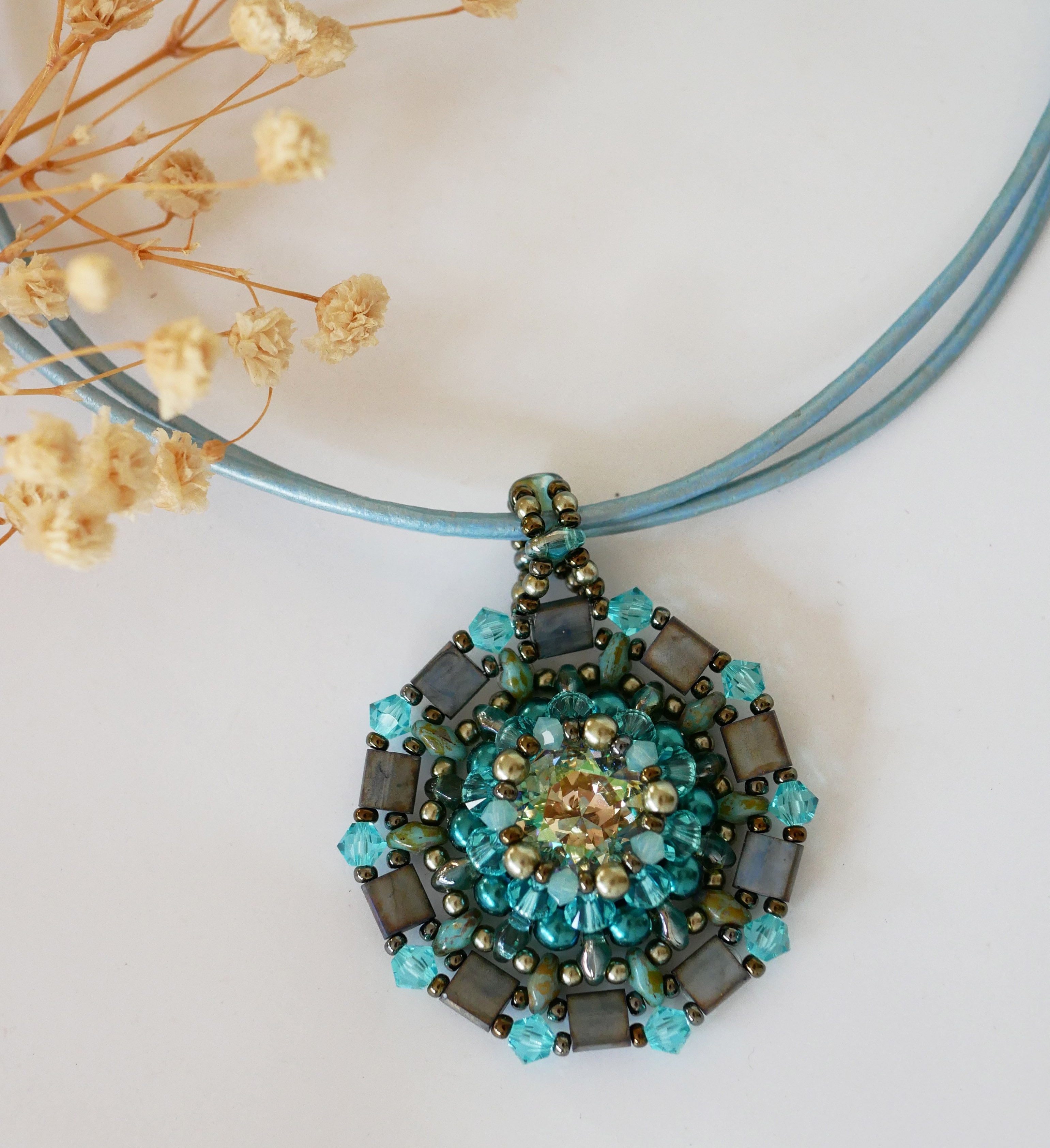 Collana Twina Turchese verde