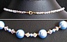 Collier Saturne Bleu ciel