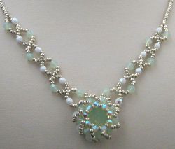 Collier Syros Vert Opale en kit