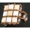 Kit di anelli quadrati Tila Beige