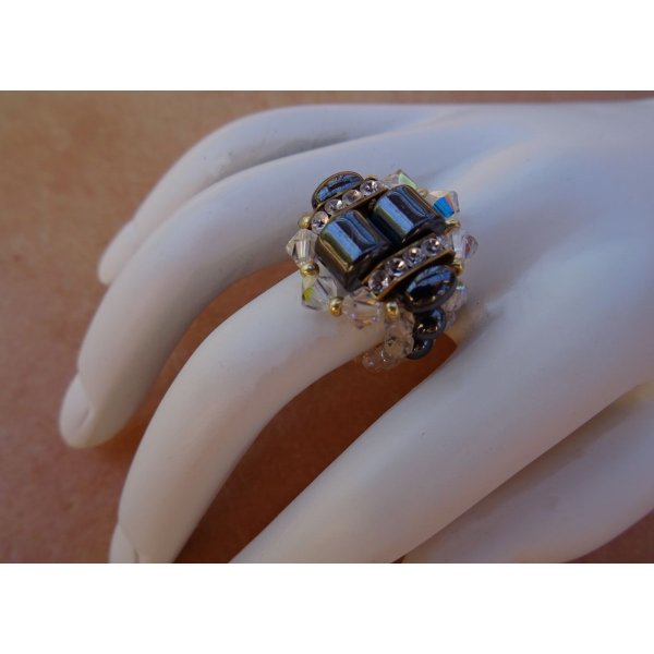 Kit pour bague Swarovski Paradise H&eacute;matites