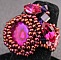 Kit bague Vanuatu abalone fuchsia