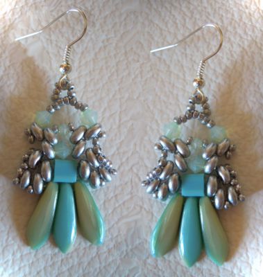 Kit boucles d'oreilles Dagos turquoise