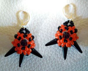 Tutoriel Boucles d'oreilles Halloween en spikes