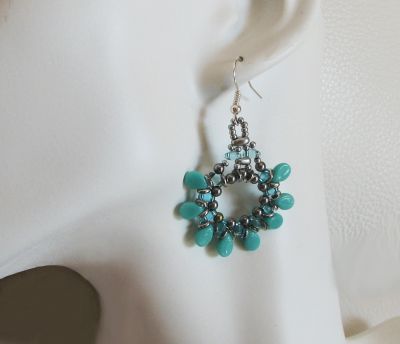 Kit boucles d'oreilles Pip turquoise