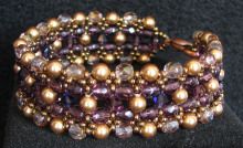 Kit bracelet Latitude Prune or