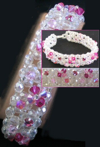 Istruzioni per il bracciale di agata rosa