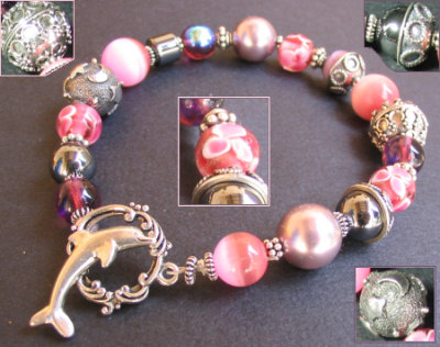 Istruzioni per il bracciale celia pink