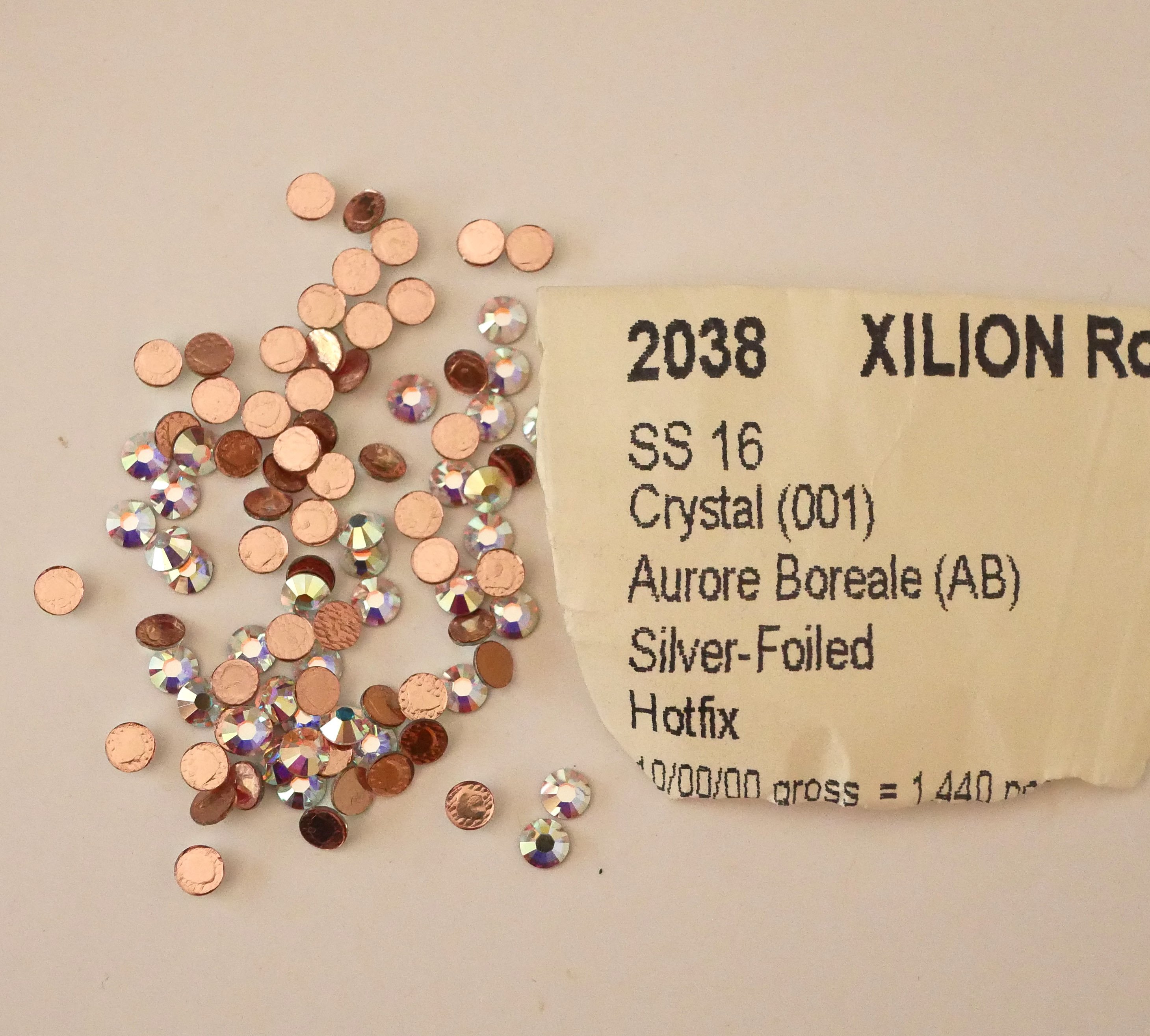 Strass SS16 cristallo ab hotfix x12