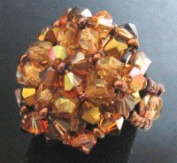 Toupie 4mm Crystal Copper x 12