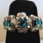 Anello in kit Lolita Strass Blu Turchese