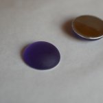Cabochon Luna Tanzanite viola morbida diametro 18 mm