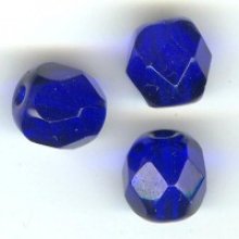 Sfaccettatura 6 mm blu cobalto x10